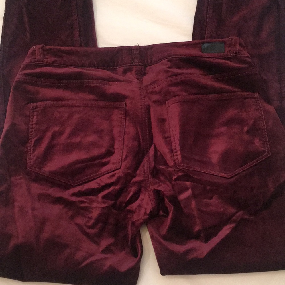 Paige velvet wine pants (Verdugo Ultra Skinny)